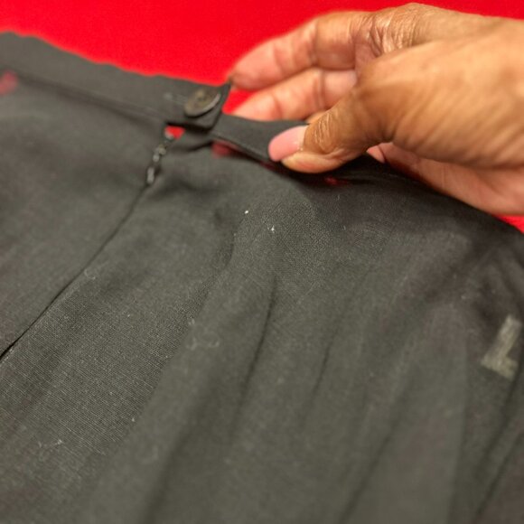 Guy Laroche Paris Collection Sheer Black 2-Piece Tunic & Pants Set Size 10 - Picture 6 of 9